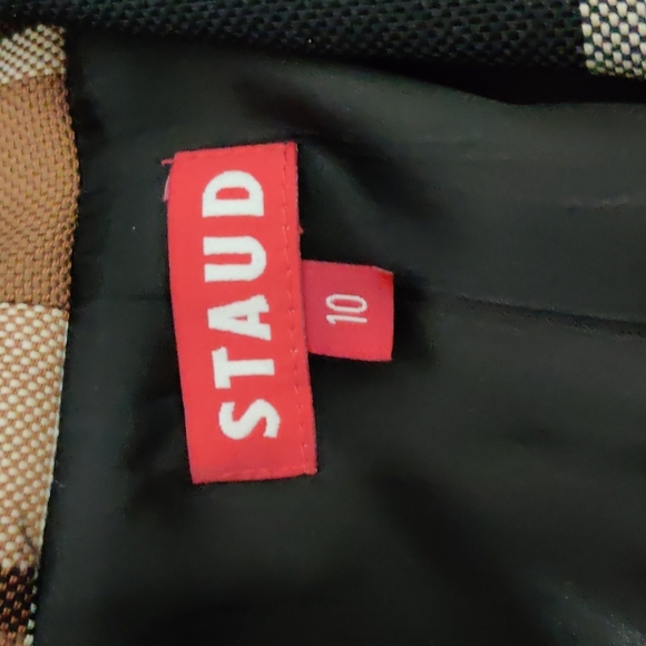 Staud Pepper Coat in Mixed Plaid 10 NWT - Picture 9 of 10